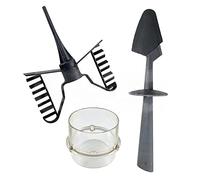 KIT BIMBY TM21 RICAMBI BICCHIERINO DOSATORE CON FARFALLA E SPATOLA COMPATIBILE