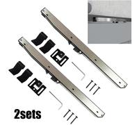 Kit binari ferramenta porta fienile con meccanismo soft close 2pz design facile