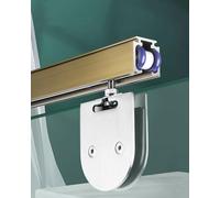 Kit binario per porta scorrevole con meccanismo di abbassamento automatico per un funzionamento fluido e silenzioso della porta del bagno e della doccia