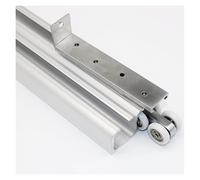 Kit binario per porta scorrevole, sistema di binari a doppio binario per porte a tasca, bifold e portico, hardware di ricambio per installazioni da 1,5 a 3,5 m