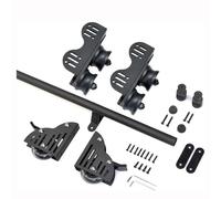 Kit Binario per Scala Scorrevole da Libreria 3,3-20 ft, Nero | Acciaio al carbonio, funzionamento silenzioso, sostegno oltre 200 kg