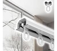 Kit binario per tenda nascosto in alluminio per soggiorno/camera da letto staffa integrata moderna decorazione domestica regolabile facile installazione sistema di scorrimento liscio design