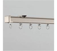 Kit binario per tende in alluminio resistente, divisorio silenzioso per porte scorrevoli in vetro, set completo con design robusto per un funzionamento regolare e un uso versatile