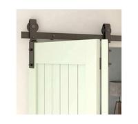 Kit binario scorrevole for porta del fienile, binari pieghevoli, kit binario appendiabiti bifacciale in acciaio, adatto for armadi, bagni e garage.(350cm orbit)