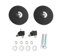 Kit Bloccaggio Cofano Auto in Lega di Alluminio per sicuro Kit | Design colorato nero, estetica sportiva, personalizzazione vano motore, sicurezza visibile