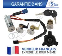 Kit Blocco Cilindro neiman Antifurto Direzione + Tappo Peugeot 206>