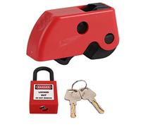 Kit Blocco Interruttore Universale con Blocco Tagout - Lucchetto Sicurezza Multiuso per Dispositivi Elettrici Industriali