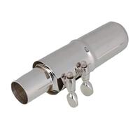 Kit Bocchino Per Sassofono Tenore Mi Bemolle Con Clip Per Cappuccio Parti Del Bocchino Per Sassofono In Ottone Placcato Argento/oro Sassofono Riparazione Parte (Color : Silver)