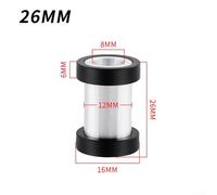 Kit boccola ammortizzatore posteriore in lega di alluminio con boccole di sospensione e hardware di montaggio per ammortizzatori che misurano 14 mm di larghezza (26 mm)
