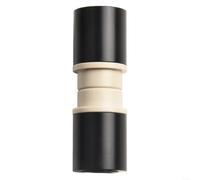 Kit boccola ammortizzatore posteriore per Fox e per bici Rockshox con tubo in alluminio e cuscinetto in gomma per larghezza da 12,7 mm a 14 mm, colore nero, dimensioni 22 mm (32 mm)