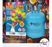 Kit Bombola Gas a Elio per il gonfiaggio di 20 Palloncini per Feste, compleanno,