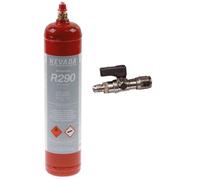 Kit bombola + raccordo R290 370gr ricarica Frigorifero Asciugatrici