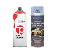 Kit Bomboletta Spray Fiat 600 Grigio Patrizia Base Opaca + Trasparente Lucido 1K