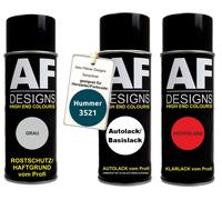 Kit bomboletta spray per aragosta 3521 Verde Atlantida vernice auto vernice...