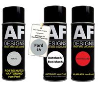 Kit bomboletta spray per Ford 6A Columbia Silver vernice auto metallizzata...
