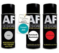 Kit bomboletta spray per Triumph JEN Surf Blue vernice auto vernice trasparen...