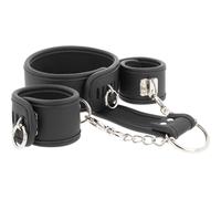 Kit Bondage Collana e Manette Fetish Submissive - Pelle Vegana