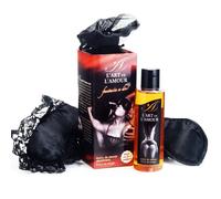 Kit Bondage con Benda e Olio Massaggio Extase Sensual Fantasy