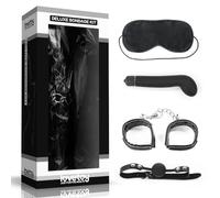 KIT BONDAGE DELUXE CON VIBRADOR NEGRO
