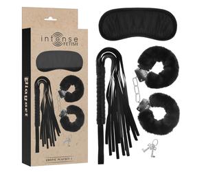Kit Bondage Intense Fetish Playset 1 - Manette, Benda, Frusta