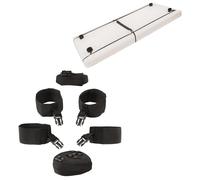 kit bondage per legature letto o porta set manette cavigliere sadomaso restraint