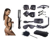 KIT BONDAGE polsini sado paddle sculacciate butt gag ball collare CORDA Sadomaso