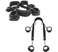 Kit bondage sexy costrittivo manette cavigliere con collare sadomaso accessorio