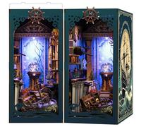 Kit Book Nook DIY per Adulti: LUMYCE Casa in Miniatura con Luci LED da Montare, Modellismo 3D Creativo per Decorare Librerie - Regalo Originale per Appassionati di Fai da Te