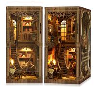 Kit Book Nook DIY per Adulti: LUMYCE Casa in Miniatura con Luci LED da Montare, Modellismo 3D Creativo per Decorare Librerie - Regalo Originale per Appassionati di Fai da Te
