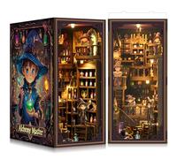 Kit Book Nook DIY per Adulti: LUMYCE Casa in Miniatura con Luci LED da Montare, Modellismo 3D Creativo per Decorare Librerie - Regalo Originale per Appassionati di Fai da Te