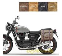 Kit borsa 19L sinistra sgancio rapido marrone per Triumph STREET TWIN SCRAMBLER