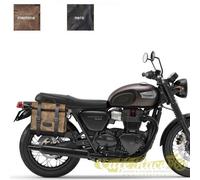 Kit borsa piccola sinistra sgancio rapido marrone per Triumph T100 LC dal 2017