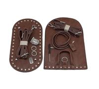 Kit Borse Uncinetto Fai da Te Borsa a Tracolla for Borsa Borsa in Tessuto Set Fondo for Borsa in Pelle con Accessori Hardware for Zaino Borsa Fatta a Mano Fai-da-Te (Color : Coffee)