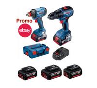 KIT BOSCH GDX180-li + GSR18v-50 con 3 batterie 5ah + caricabatteria