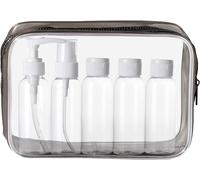 Kit Bottigliette Da Viaggio Set per Aereo 5 Pezzi 100Ml Contenitori per Liquidi,
