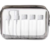 Kit Bottigliette Da Viaggio Set per Aereo 5 Pezzi 100Ml Contenitori per Liquidi,