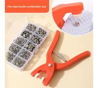 Kit bottoni automatici con pinze a pressione manuale 50 pezzi bottoni automatici, bottoni automatici in metallo per cucire, bottoni a pressione per artigianato fai da te cappelli per vestiti