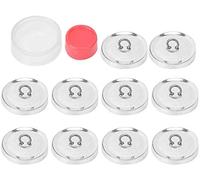 HEEPDD Kit Bottoni Stoffa, Bottoni per Coprire Il Pulsante Rotondo Base di Copertura Pulsanti Kit con 1 Set di Strumenti Fibbia e 10 Set Base per Fibbia(25 Millimetri)