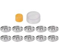 Kit Bottoni Stoffa, Bottoni per Coprire Pulsante Rotondo Base di Copertura Kit con Strumenti Fibbia e Base per Fibbia 20mm for Abbigliamento Artigianato Fai da