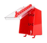 Kit Box Tagout di Blocco, Cassetta di Blocco dei Tasti Supporto a Parete, Box del Gruppo della Cassetta per Cassette Sicurezza 8 Fori, Bloccaggio dei Tasti Pacchetto Sicurezza, Materiale ABS