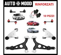 KIT BRACCI ANTERIORI ALFA ROMEO 147 156 GT RINFORZATI SOSPENSIONE 8 PEZZI