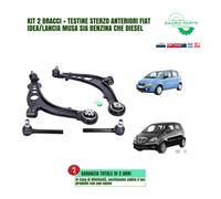 KIT BRACCI ANTERIORI E TESTINE STERZO LANCIA MUSA/FIAT IDEA BENZINA E DIESEL
