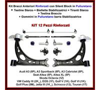 Kit Bracci Anteriori Rinforzati 12 Pezzi Puliuretano Eos Golf 5 6 Audi A3 Caddy