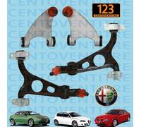 KIT BRACCI ANTERIORI SOSPENSIONE ALFA 147 - ALFA 156 - ALFA GT SUP + INF 4 PZ..