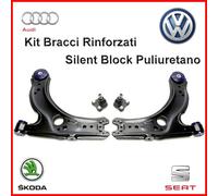 Kit Bracci Anteriori + Testine Volkswagen Golf 4 Rinforzati Sospensione 4 Pezzi
