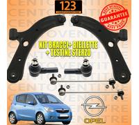 KIT BRACCI + BIELLETTE BARRA + TESTE STERZO + SNODI ASSIALI OPEL AGILA B
