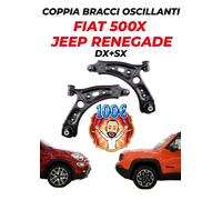 KIT BRACCI BRACCETTI ANTERIORI DESTRO E SINISTRO FIAT 500X JEEP COMPASS RENEGADE