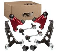 KIT BRACCI BRACCETTI OSCILLANTI TRAPEZI INFERIORI, BRACCI SUPERIORI RINFORZATI, BIELLETTE E BOCCOLE BARRA PER ALFA 147, 156 E GT