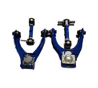Kit bracci di controllo superiori anteriori + regolazione campanatura posteriore, compatibile con Honda Civic EK RD 96-00(Blue)