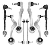Kit bracci di sospensione anteriore compatibile per BMW 5 E60 E61 composto da 10 ricambi auto